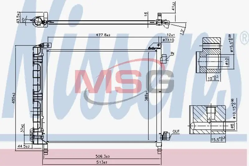 Радіатор кондиціонера First Fit NISSENS 940372 (фото 1)
