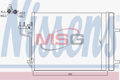 Радiатор кондицiонера NISSENS 940398