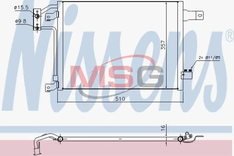 Конденсатор NISSENS 940442 (фото 1)