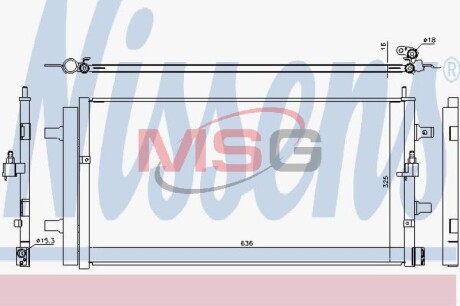 Радіатор кондиціонера First Fit NISSENS 940454 (фото 1)