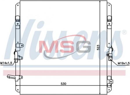 Радатор кондицонера NISSENS 94053