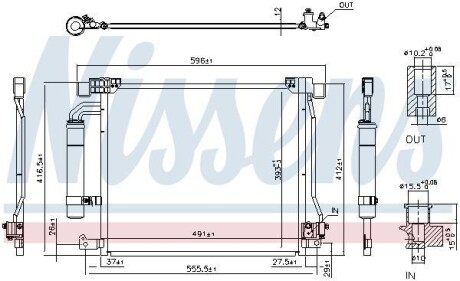 Конденсер кондиціонера NISSENS 940555