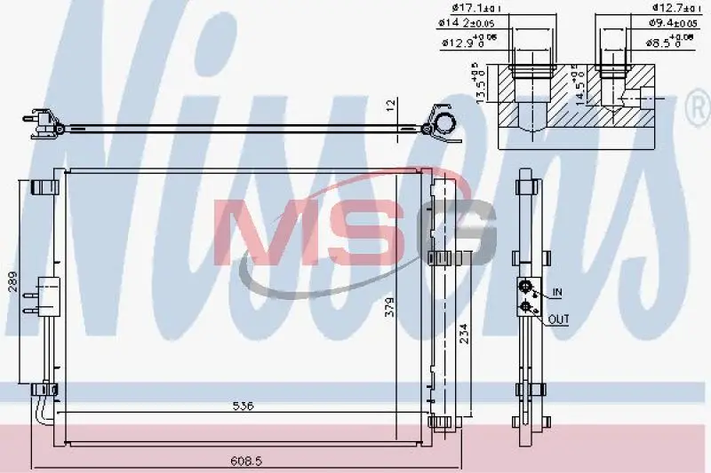 Конденсатор NISSENS 940598 (фото 1)