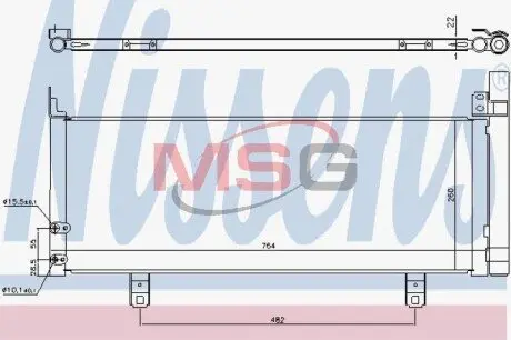 Радіатор кондиціонера NISSENS 940639