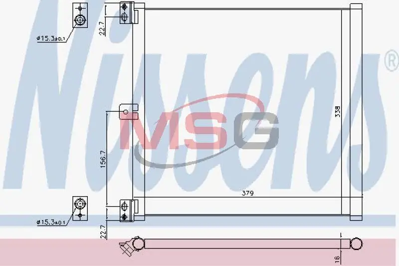 Конденсатор NISSENS 940703 (фото 1)