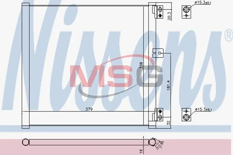 Конденсатор NISSENS 940704 (фото 1)