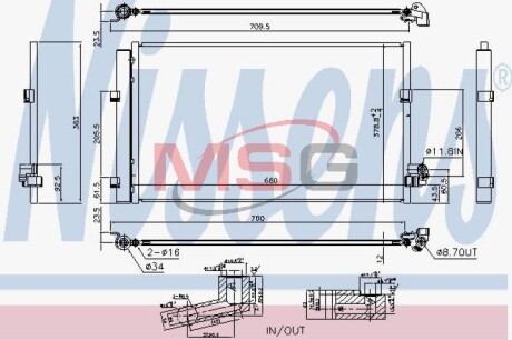 Радіатор кондиціонера First Fit NISSENS 940748 (фото 1)