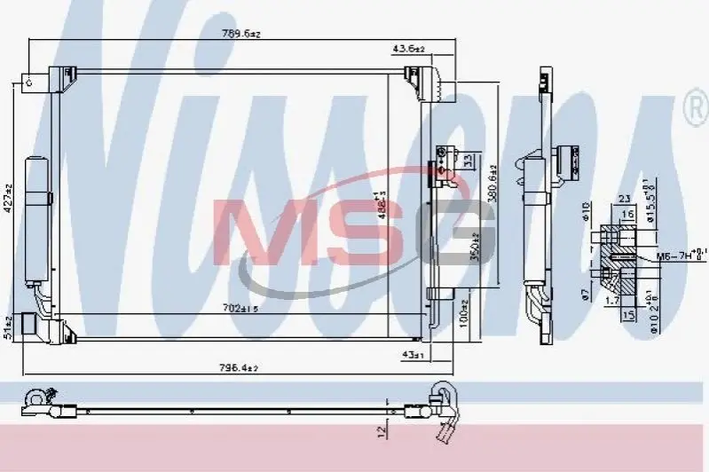 Радіатор кондиціонера First Fit NISSENS 940786 (фото 1)