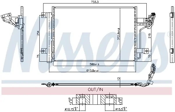Радіатор кондиціонера First Fit NISSENS 940984 (фото 1)