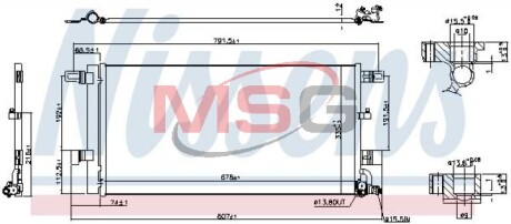 Конденсер кондиціонера NISSENS 941076