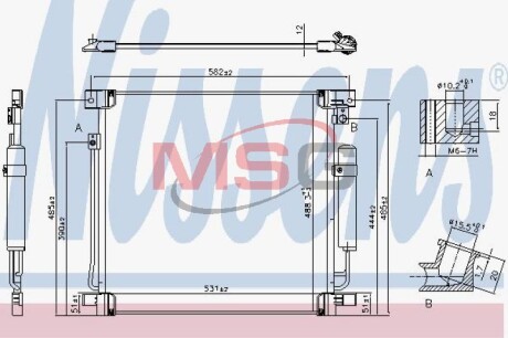 Радіатор кондиціонера First Fit NISSENS 941078 (фото 1)