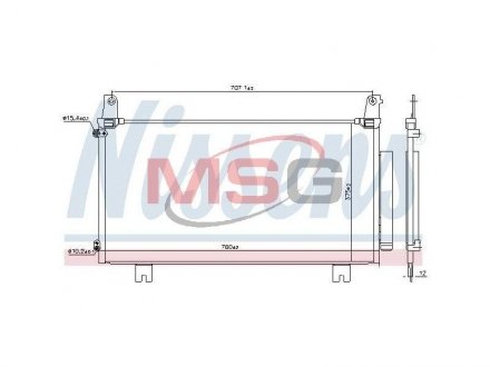 Радіатор кондиціонера NISSENS 941169