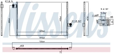 Радіатор кондиціонера NISSENS 941324