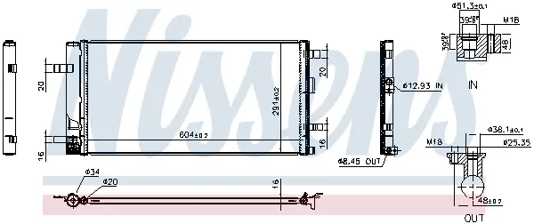 Радіатор кондиціонера First Fit NISSENS 941344 (фото 1)