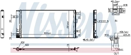 Радіатор кондиціонера First Fit NISSENS 941344