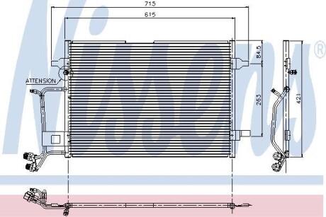 Радіатор кондиціонера First Fit NISSENS 94207 (фото 1)