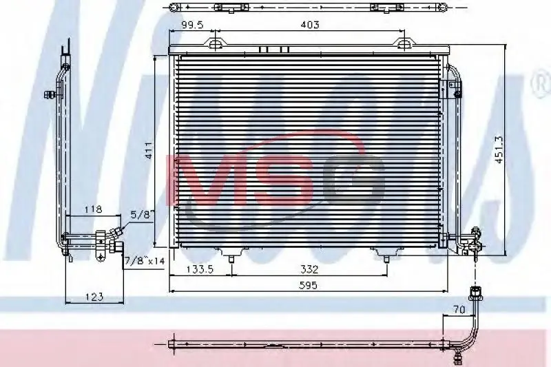 Конденсатор NISSENS 94282 (фото 1)