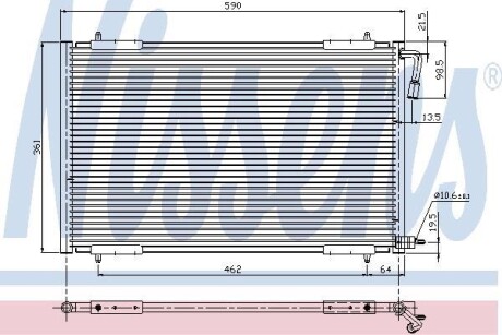 Конденсер кондиціонера NISSENS 94392