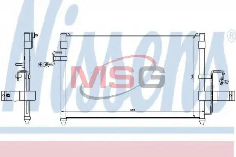 Конденсер кондиціонера NISSENS 94414