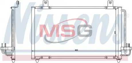 Радiатор кондицiонера NISSENS 94456