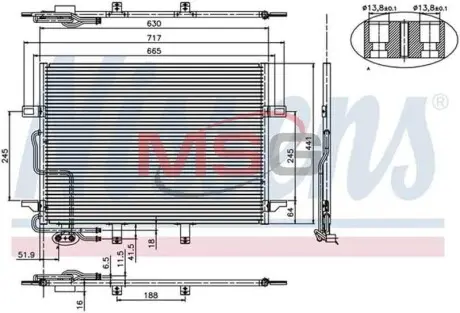 Конденсер кондиціонера NISSENS 94614