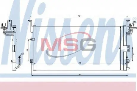 Радіатор кондиціонера NISSENS 94775