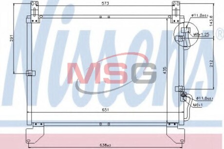 Радiатор кондицiонера NISSENS 94861