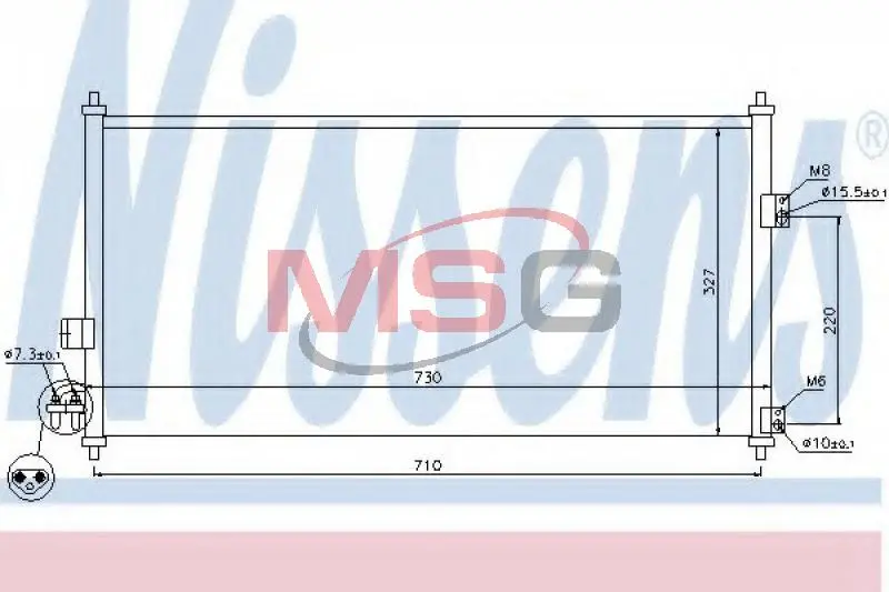 Конденсатор NISSENS 94889 (фото 1)
