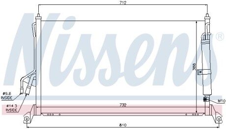 Конденсер кондиціонера NISSENS 94930