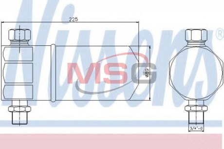 Осушувач кондицiонера NISSENS 95115