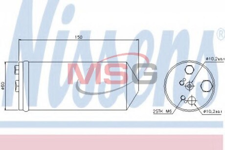 Осушувач кондицiонера NISSENS 95325