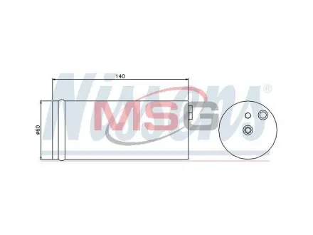 Деталь кондицiонера NISSENS 95405