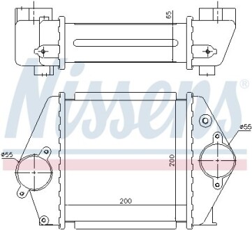 Интеркулер MAZDA 6 (GG, GY) (02-) 2.0 DI NISSENS 96570