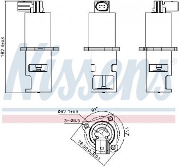 Клапан рециркуляціі ВГ (EGR) First Fit NISSENS 98172