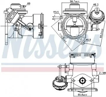 Клапан рециркуляціі ВГ (EGR) First Fit NISSENS 98297