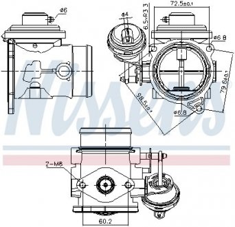 Клапан рециркуляціі ВГ (EGR) First Fit NISSENS 98301