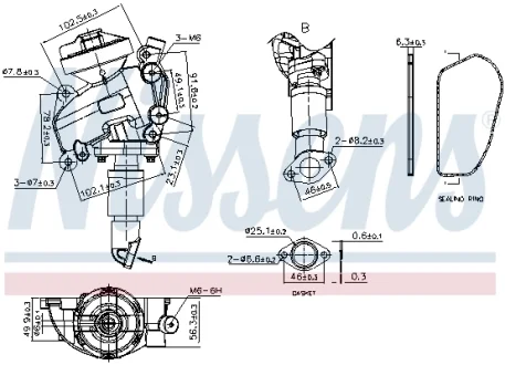 Клапан рециркуляціі (EGR) First Fit NISSENS 98415