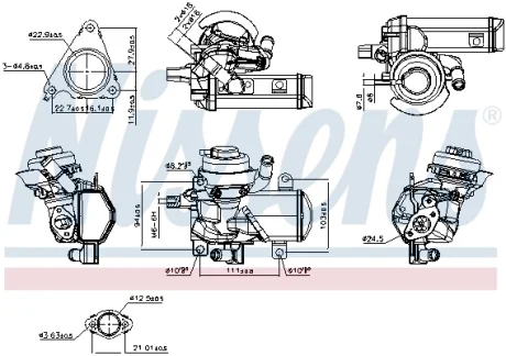 Клапан EGR NISSENS 98566