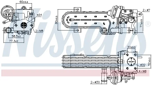 Радіатор віпрацьованних газів VAG (вир-во Nissens) NISSENS 989413 (фото 1)