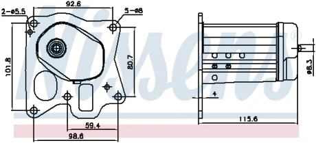 Радіатор випускних газів NISSENS 989455