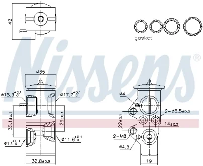 Клапан кондиціонера First Fit NISSENS 999428