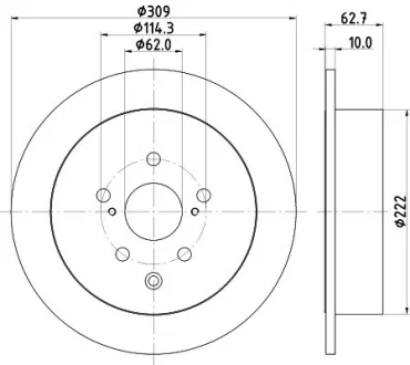 Диск тормозной NISSHINBO ND1125K