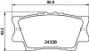 Гальмівні колодки DAIHATSU/LEXUS/PONTIAC/TOYOTA Altis/ES/Vibe/Avalon/Camry "R "05>> NISSHINBO NP1016 (фото 1)