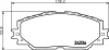 Гальмівні колодки LEXUS/SUBARU/TOYOTA HS/Trezia/Corolla/Rav4 "F "04>> NISSHINBO NP1019 (фото 1)