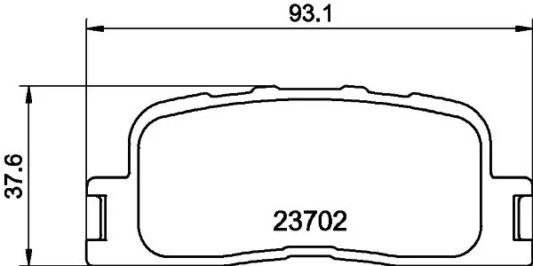 Колодки тормозные дисковые задние Camry 2.0, 2.4 (01-06) NISSHINBO NP1030 (фото 1)