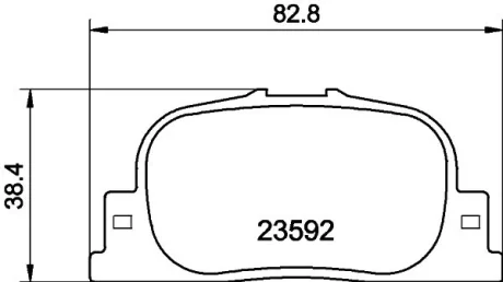 Колодки тормозные дисковые задние Toyota Camry 2.2, 3.0 (96-01)  NISSHINBO NP1035