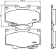 Гальмівні колодки TOYOTA Land Cruiser 4.2, 4.5i 24V NISSHINBO NP1043 (фото 1)