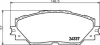 Гальмівні колодки PONTIAC/TOYOTA Vibe/Auris/Prius/Rav4 "F "05>> NISSHINBO NP1058 (фото 1)