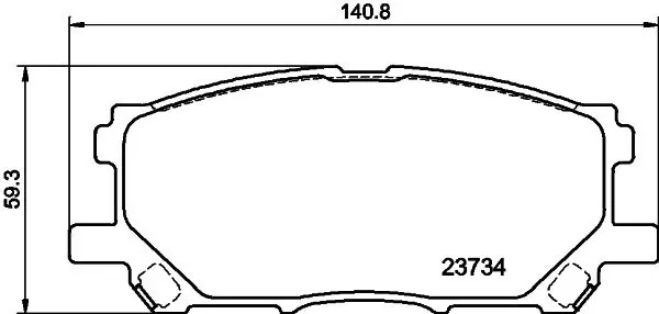 Гальмівні колодки LEXUS/TOYOTA RX/Harrier "F "03-13 NISSHINBO NP1062 (фото 1)