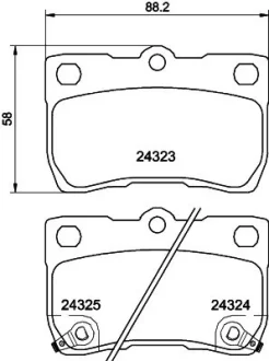 Колодки тормозные дисковые задние Lexus IS 250, 200d, 220d, Lexus GS 300, 430, 450h (05-)  NISSHINBO NP1067